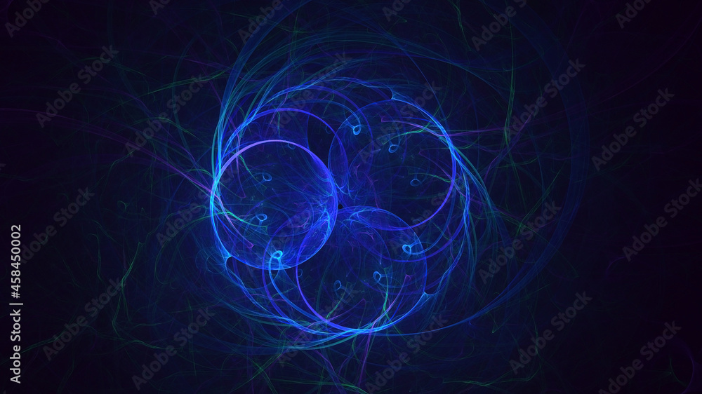 Fototapeta premium 3D rendering abstract colorful fractal light background