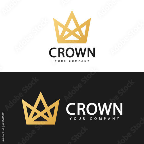 Logo template. Crown logo design.  
