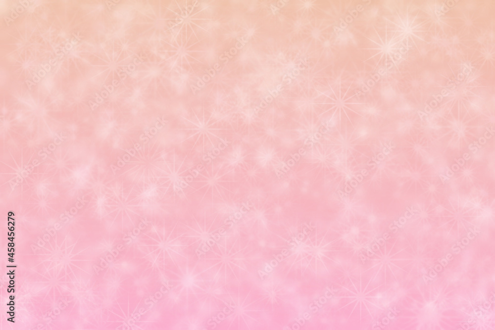 Fototapeta pink abstract defocused background, star shape bokeh pattern