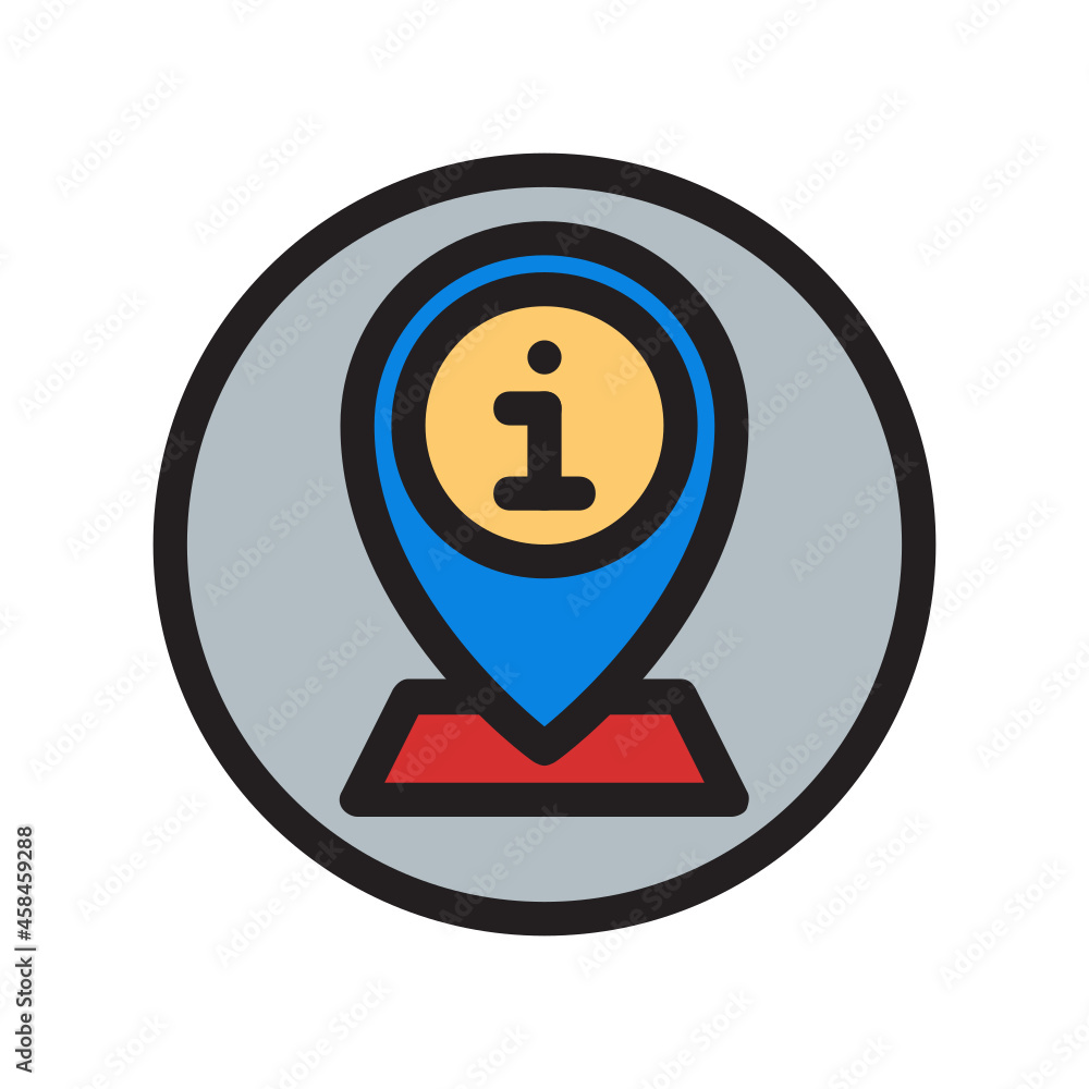 Location , Questions and FAQ filled outline icon. Location , Questions and FAQ filled outline icon.