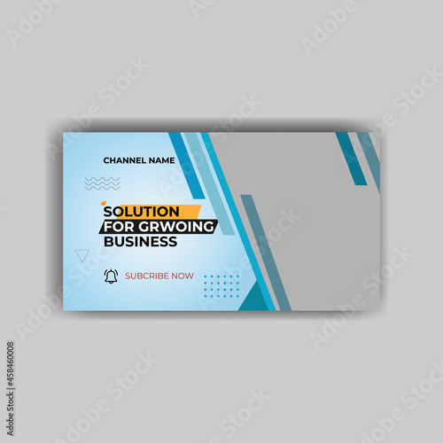 Modern and creative video thumbnail design for all social media.