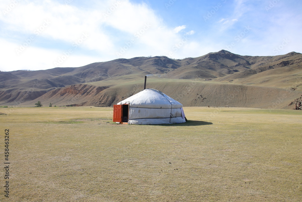 Mongolian ger in central Mongolia