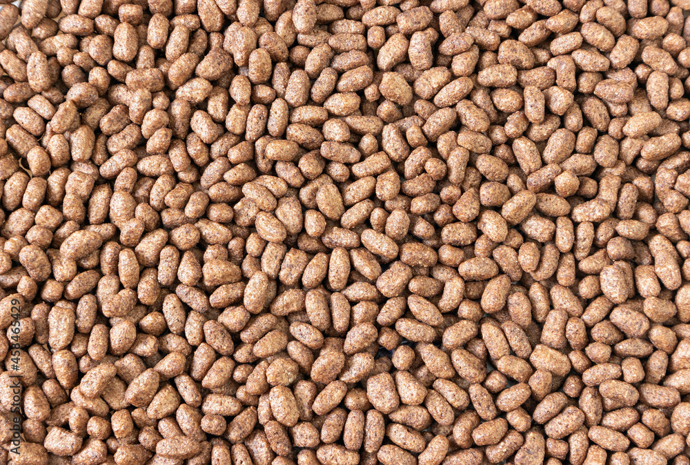 Chocolate rice background view from above Chocolate rice background view from above