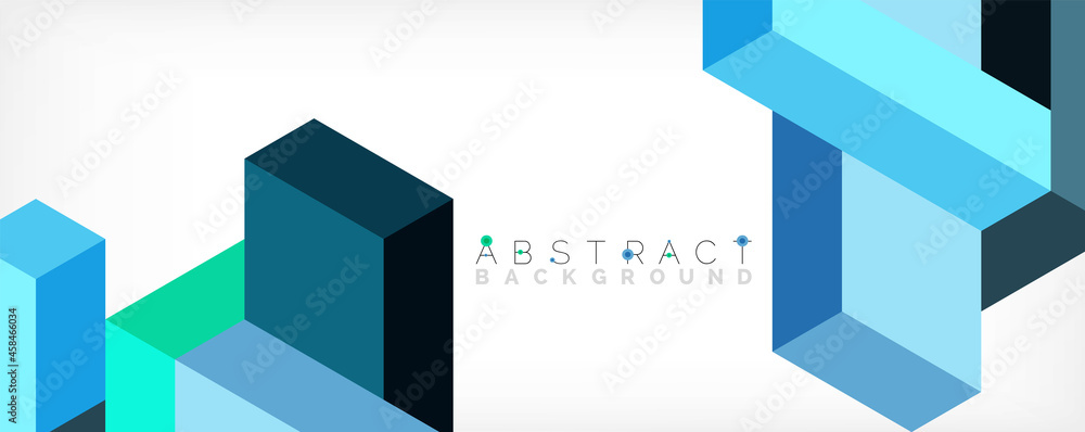 Abstract background. 3d cubes, cubic elements and blocks. Techno or business concept for wallpaper, banner, background, landing page Abstract background. 3d cubes, cubic elements and blocks. Techno or business concept for wallpaper, banner, background, landing page
