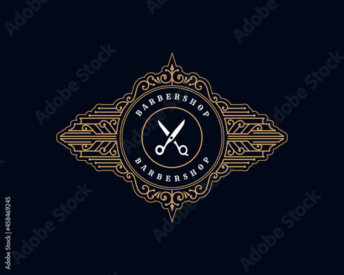 Vintage ornamental vector with floral ornament Suitable for whiskey, liquor, beer, brewery, wine, barber shop, coffee shop, tattoo studio, salon, boutique, hotel, shop signage engraving illustration