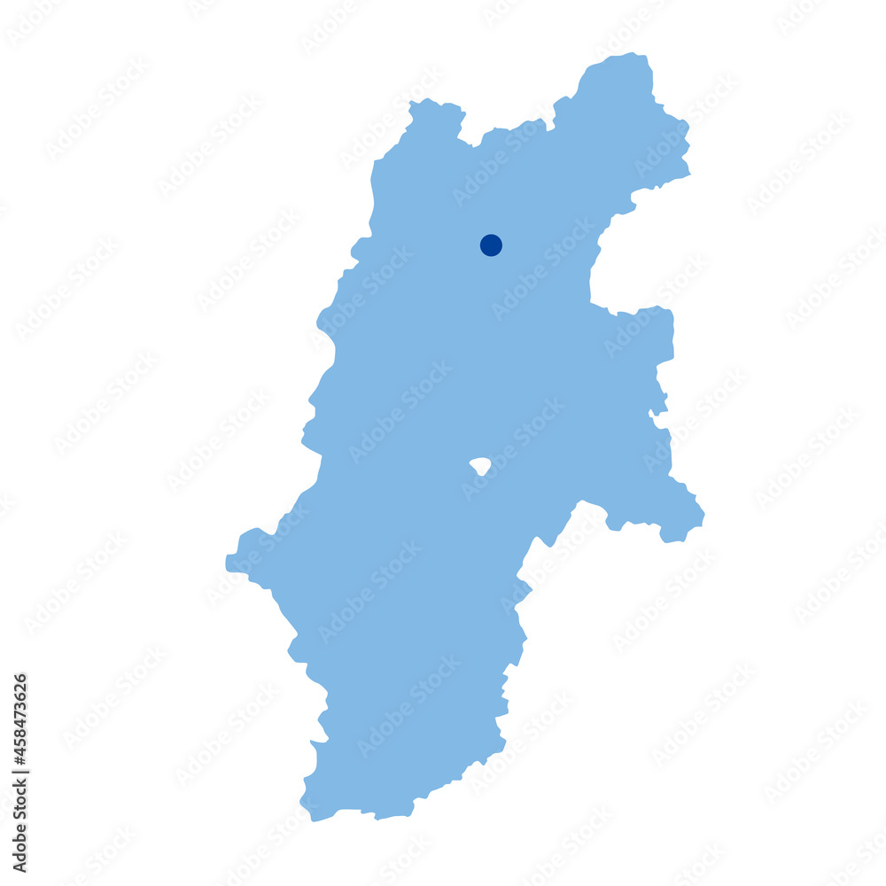 長野県の地図 県庁所在地マーク 都道府県単位の地図のイラスト 地図シルエット 長野県の地図 県庁所在地マーク 都道府県単位の地図のイラスト 地図シルエット