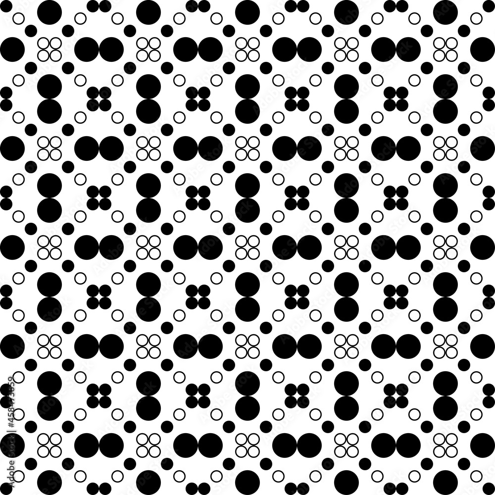 Fototapeta premium black and white seamless pattern
