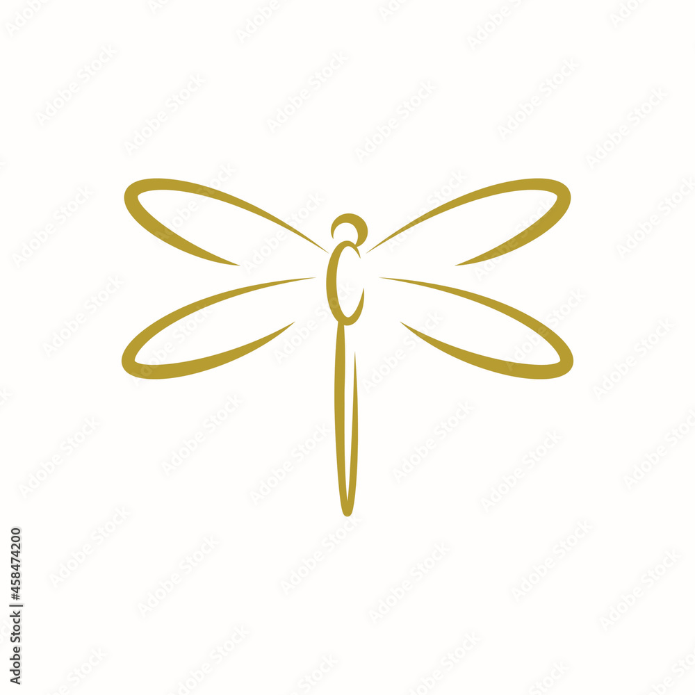 Flying Dragonfly logo design Flying Dragonfly logo design