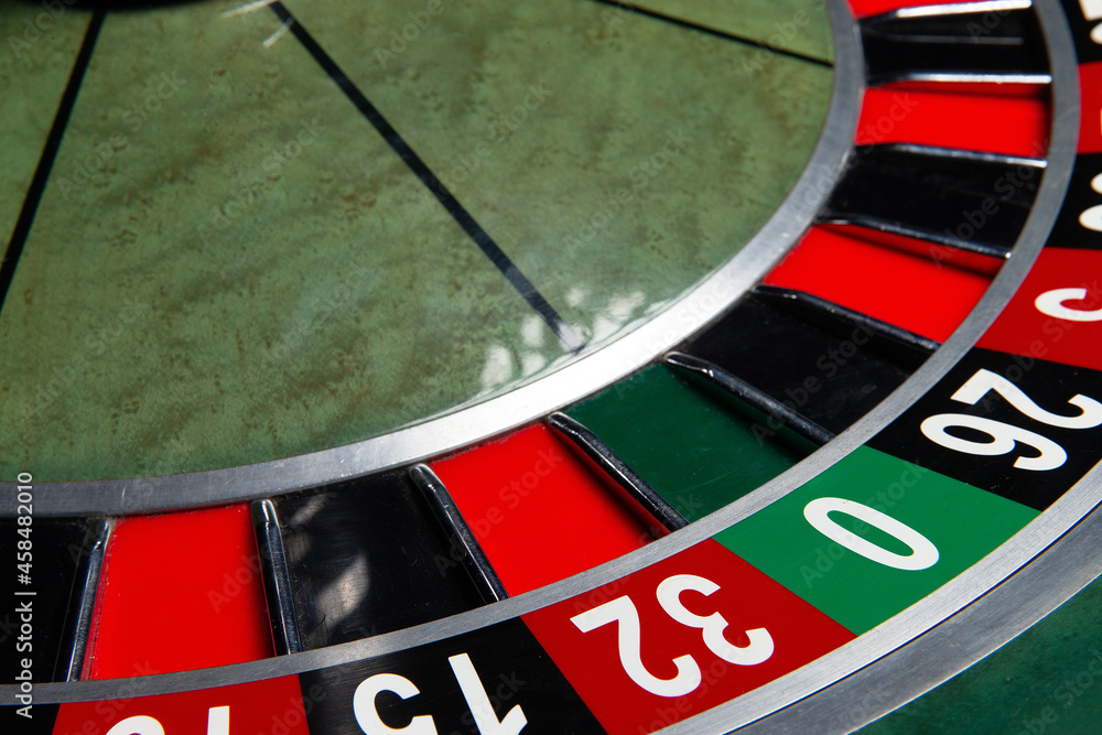 Casino roulette wheel. Close-up. Casino roulette wheel. Close-up.
