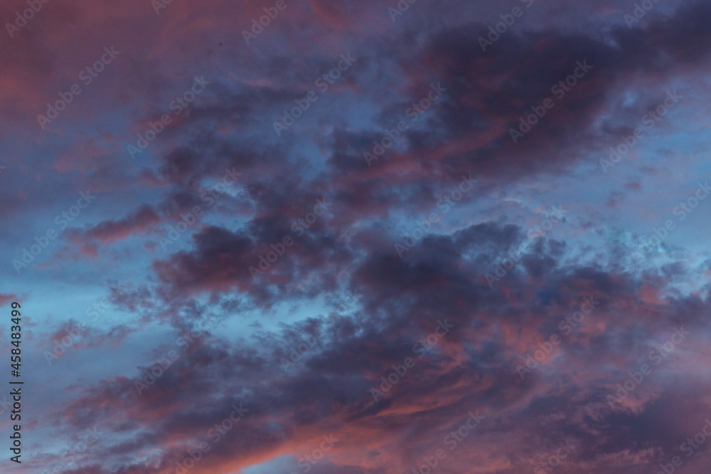 cloud beform storm at sunset nature background
