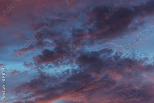 cloud beform storm at sunset nature background