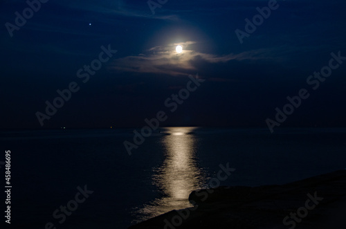 moon over the sea © FrameHunter