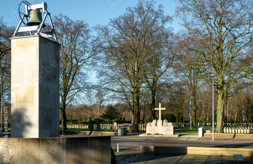 Monument of the Military War Cemetery Grebbeberg, Utrecht province, The netherlands photo