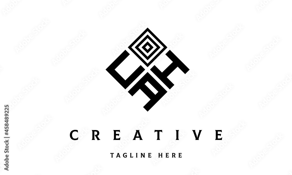 UHA rectangle three latter logo vector UHA rectangle three latter logo vector