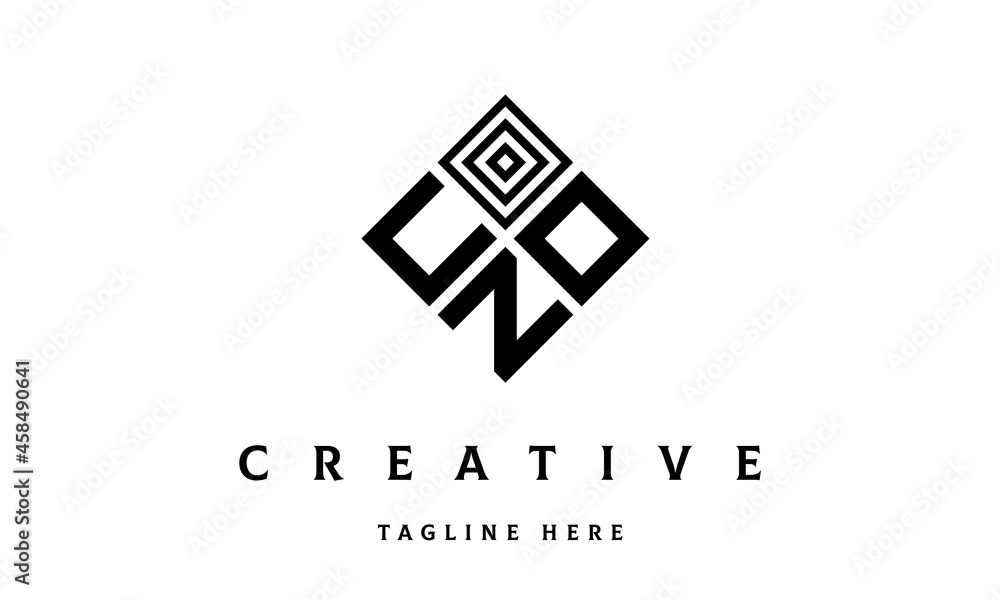 UON rectangle three latter logo vector UON rectangle three latter logo vector