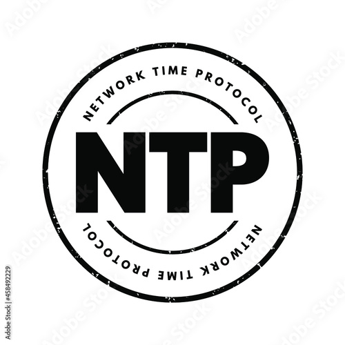 NTP - Network Time Protocol acronym, technology concept background