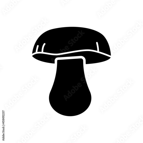 Mushroom vector icon. food illustration sign. fungus symbol or logo.