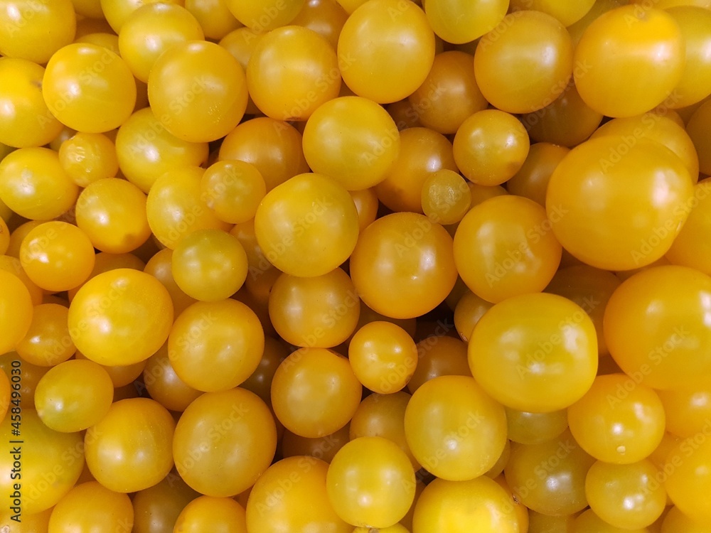 yellow cherry tomatoes. Background and texture yellow cherry tomatoes. Background and texture