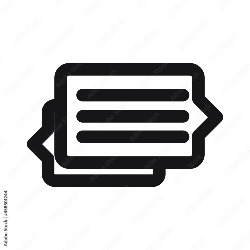 icon line chating comment vector design line icon line chating comment vector design line