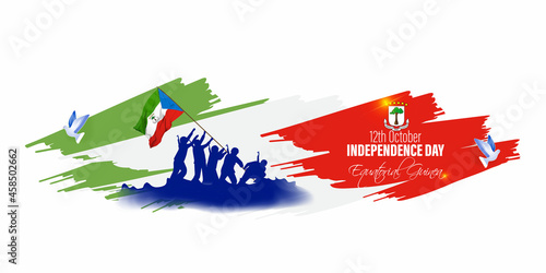vector illustration for Equatorial Guinea independence day.