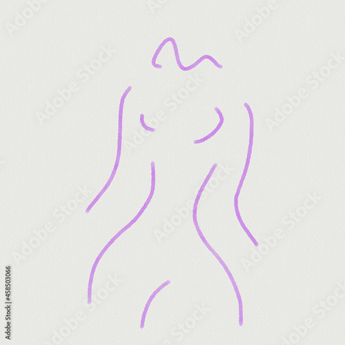 woman silhouette line art design illustration 