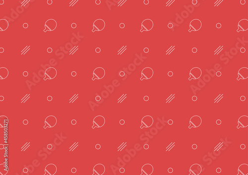 Ping Pong pattern wallpaper. Ping Pong icon vector.