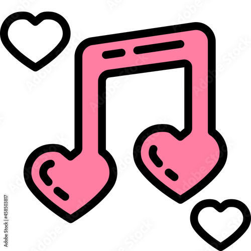 musical note one color icon