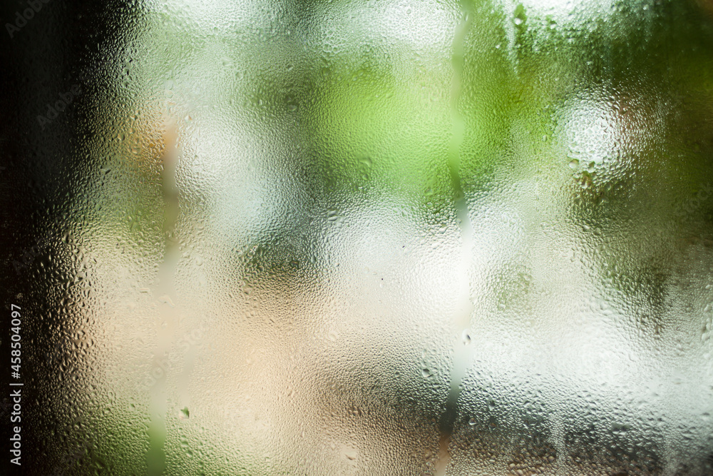 Water drops on glass background bokeh nature. Water drops on glass background bokeh nature.