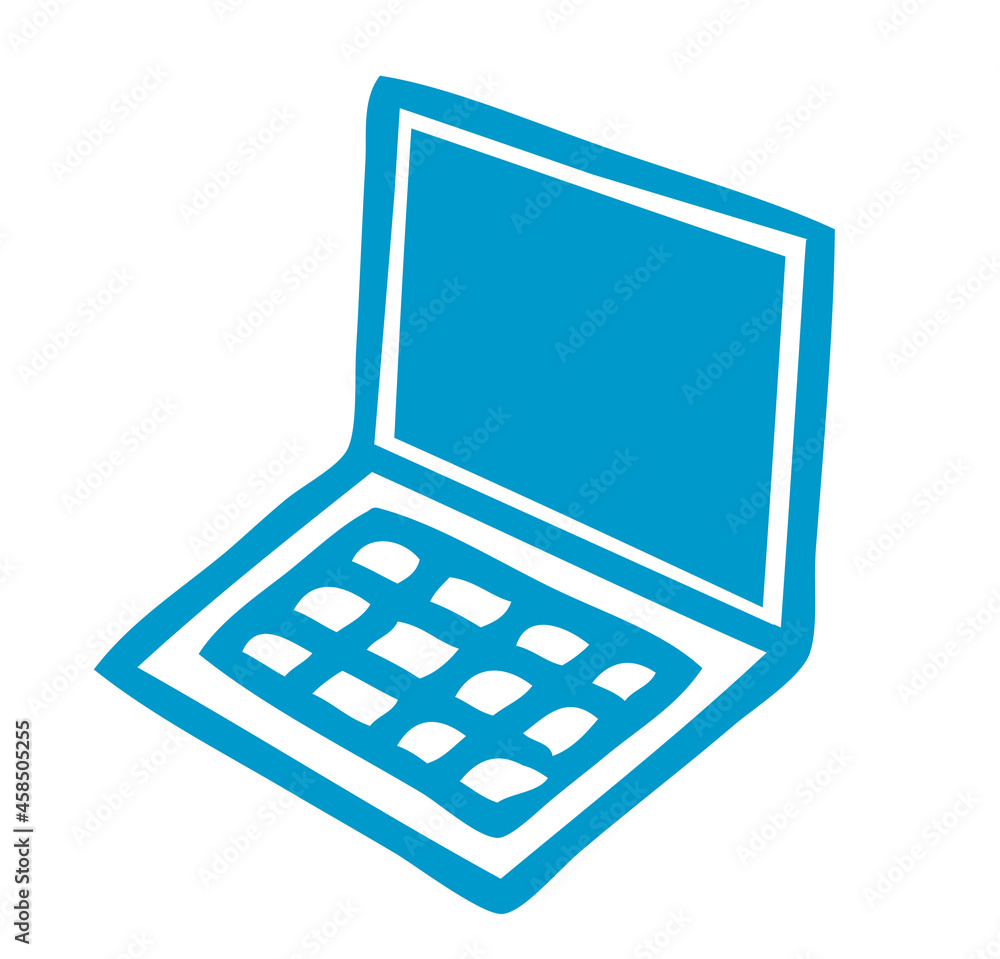 Laptop Icon mit leerem Bildschirm Laptop Icon mit leerem Bildschirm