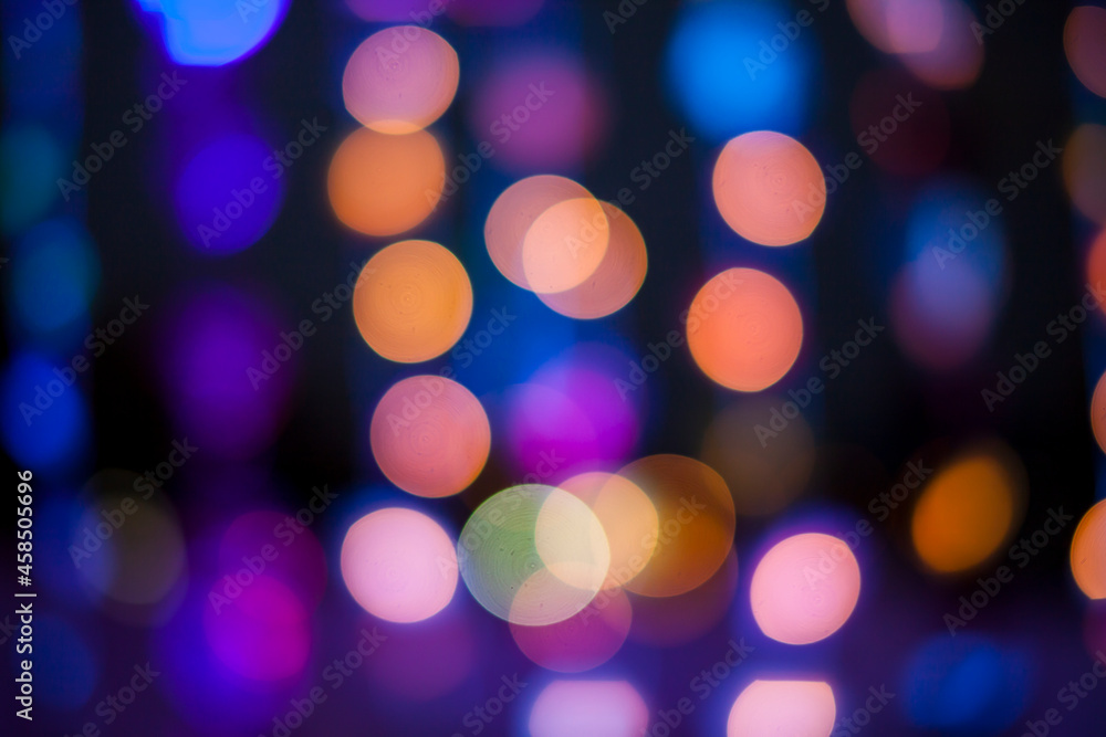 Defocused bokeh colorful lights. Defocused bokeh colorful lights.