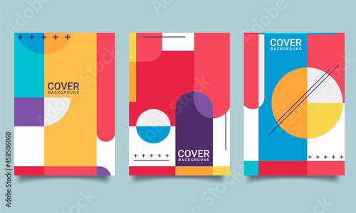 bright fresh gradient color abstract background cover design
