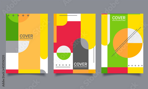 bright fresh gradient color abstract background cover design