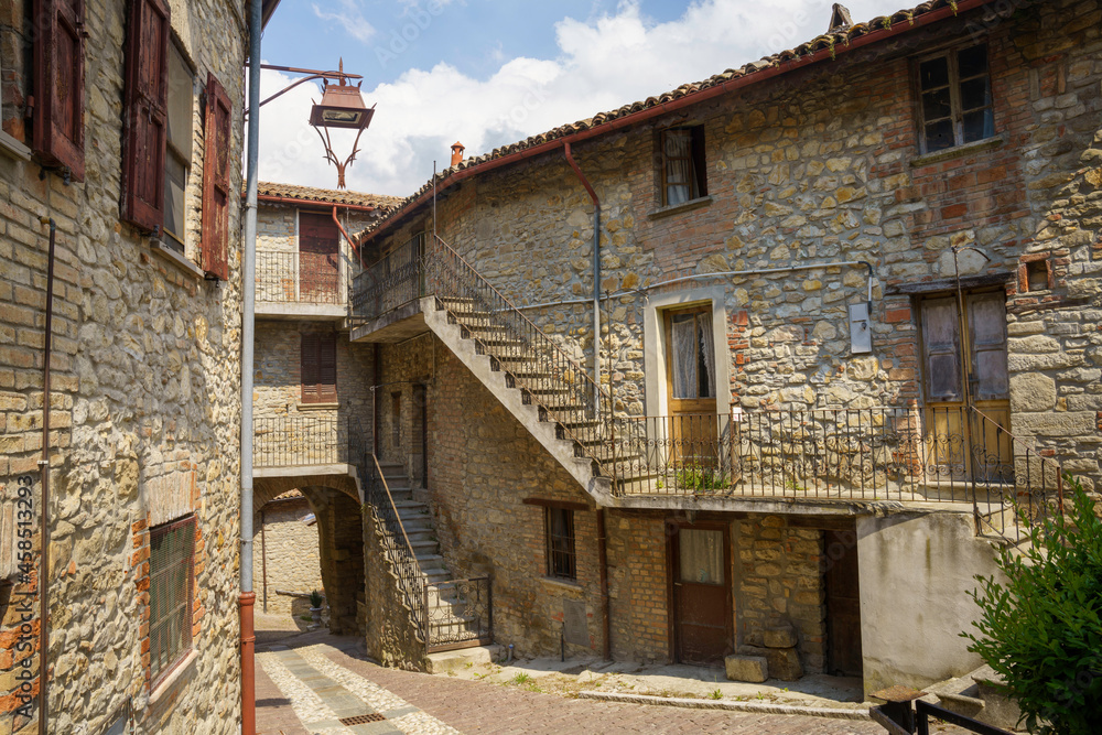 Zavattarello, historic village in Oltrepo Pavese, Italy