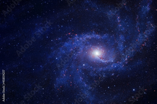 Beautiful spiral galaxy. Elements of this image were furnished by NASA. © Artsiom P
