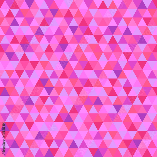 Seamless triangle pattern. Pretty colors. Abstract geometric wallpaper of the surface. Cute background. Print for polygraphy, posters, t-shirts and textiles. Beautiful texture. Doodle for design