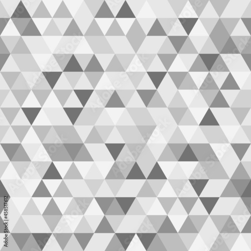 Geometric pattern with dark and light triangles. Geometric modern ornament. Seamless abstract background