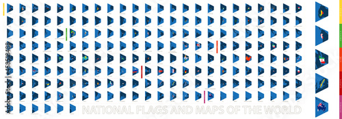 Flags and Maps of the World, large map collection sorted alphabetical.