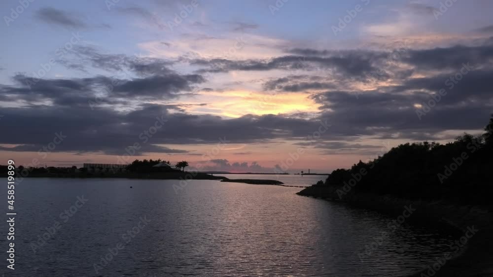 沖縄 那覇うみそら公園の夕景