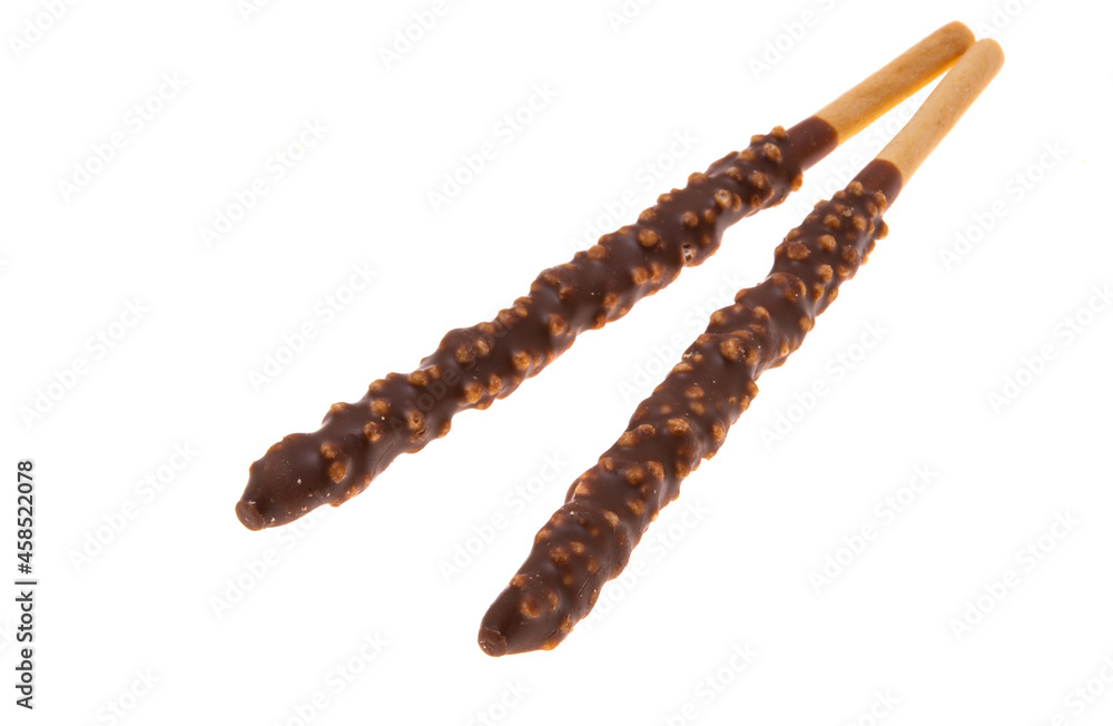 biscuit stick in chocolate isolated biscuit stick in chocolate isolated