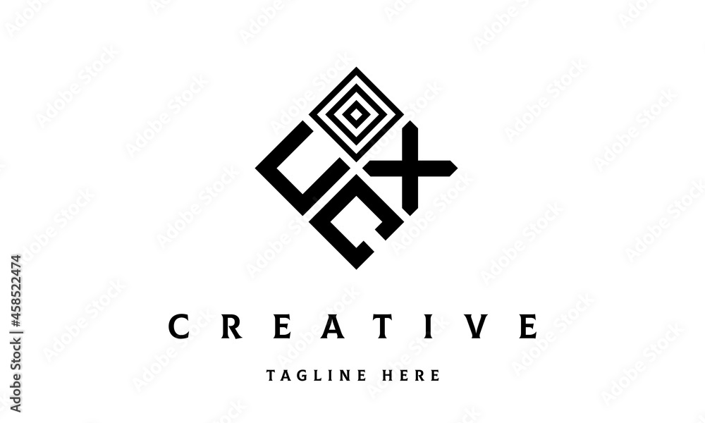 UXC rectangle three latter logo vector UXC rectangle three latter logo vector