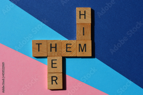 Him, Her, Them, gender pronouns photo