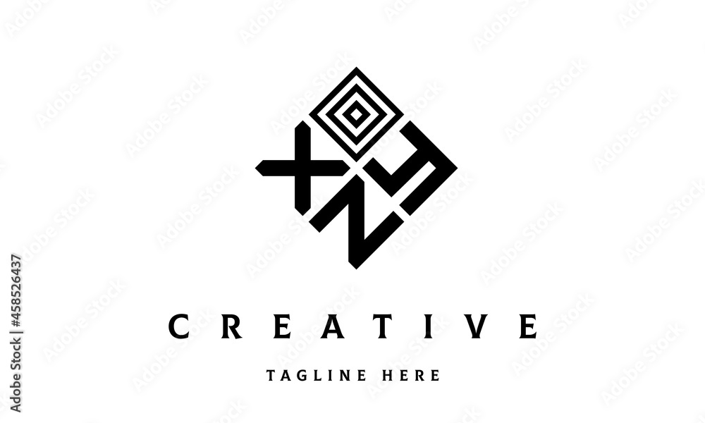 XYN square three latter logo vector XYN square three latter logo vector