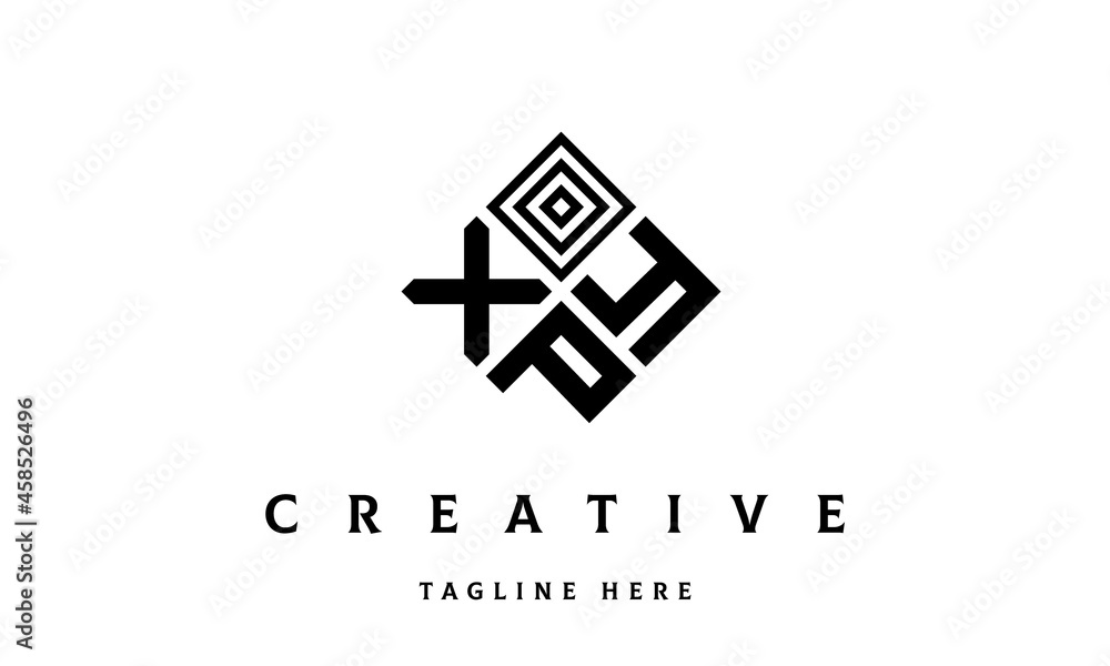 Obraz premium XYP square three latter logo vector