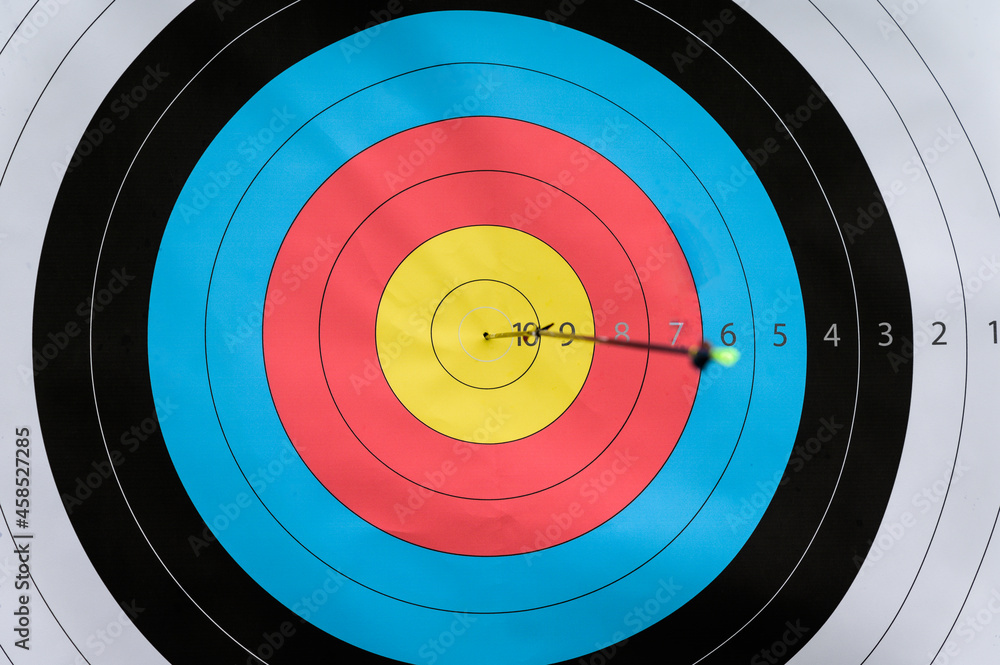 archery target with amazing arrow archery target with amazing arrow