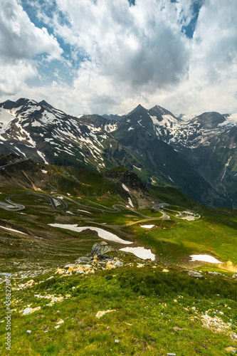 Summer at High Alps Mountain Range in Austria