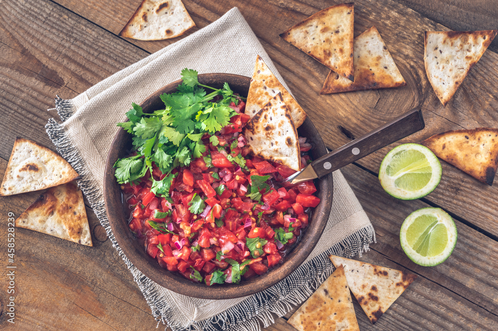 Bowl of salsa Bowl of salsa