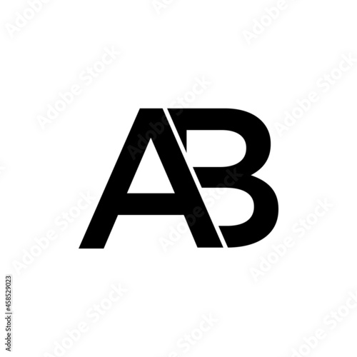 Initial Letter AB Logo Template Design. creative letter AB logo. Abstract business logo design template. modern Letter AB Logo template editable for your business.