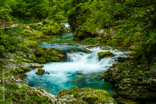 Vintgar Gorge near Lake bled in Slovenia