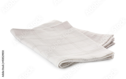 New clean kitchen towel isolated on white