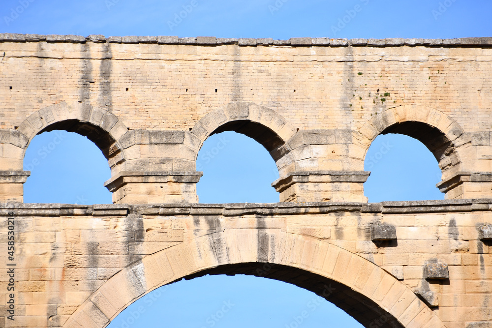Pont du Gard. Roman Bridge in southern France.